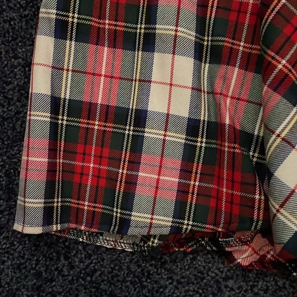 Plaid Midi Skirt with belt - Picture 3 of 8